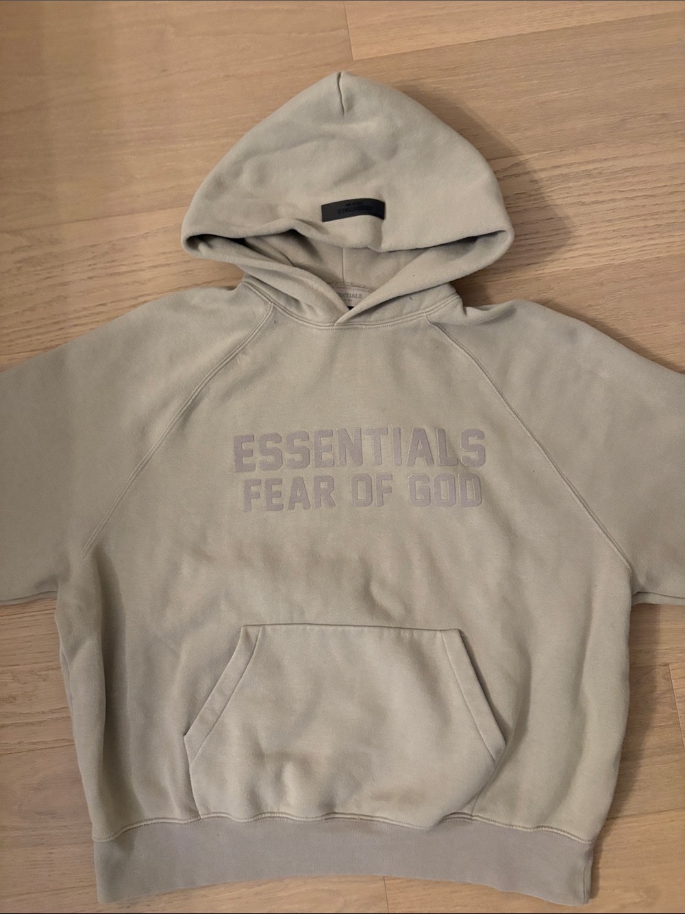 Fear of God Essentials Hoodie in Light Taupe